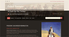Desktop Screenshot of frederic-remington.org